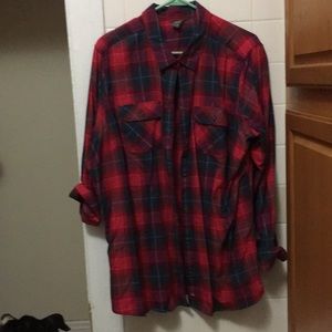 Eddie Bauer 2X long sleeve flannel shirt